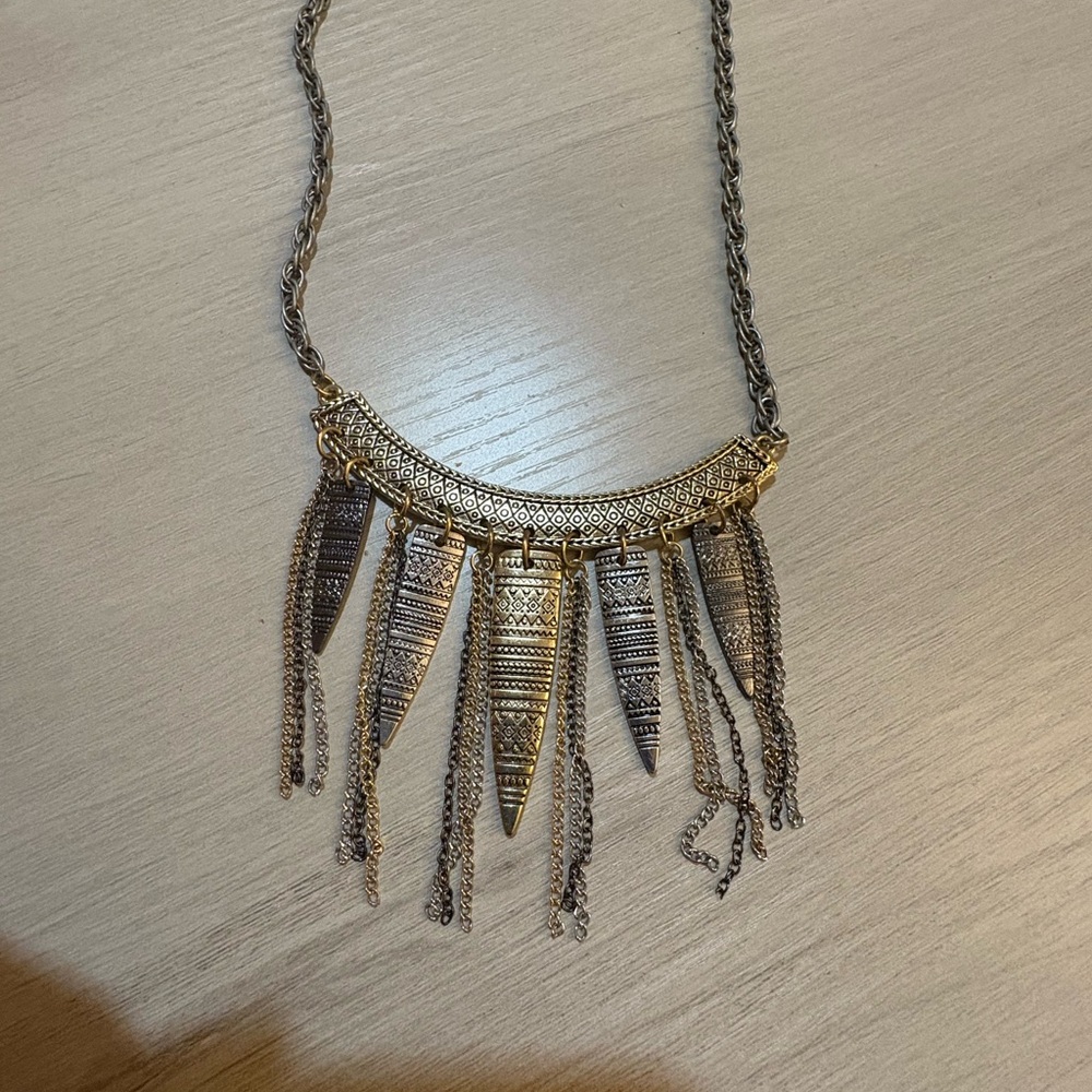 Vintage  Fringe Necklace,adjustable‎